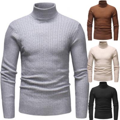 China Vintage Mens Thermal Collar Turtle High Neck Fashion T-Shirts Stretch Pullover Solid Tops Drop Shipping for sale