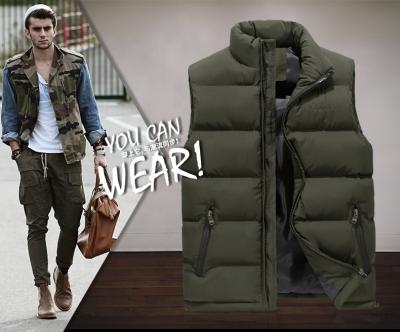 China Wholesale Casual Men's Plus Size Casual Vest Men's Solid Color Cotton Utility Coat Men's Vest for sale