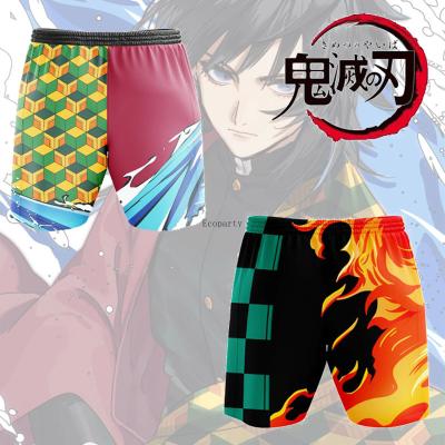 China Anime Demon Cosplay QUICK DRY Slayer Pants Kimetsu No Yaiba Fashion Casual Shorts Pants Streetwear Printed Comfy Sweatpants for sale