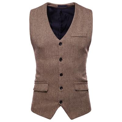 China Coldker Windproof Men's Wool Waistcoat Type Men's Straight Suit Vest In Europe And America With M49 Lining for sale