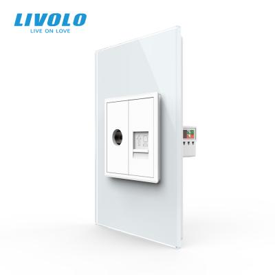 China Residential / Multipurpose Livolo C9 Series 2020 New Products Electric TV and Computer Sockets Electrical Outlet for sale