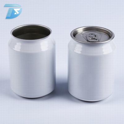 China 250ml Easy Open Aluminum Tin Can Drink Open Beer Soda Can Designers Bulk Empty Cans for sale