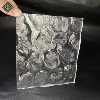 China Large acrylic transparent acrylic sheet rock/PMMA plastic lava stone/model panel for hotel lobby decoration/screen partition for sale