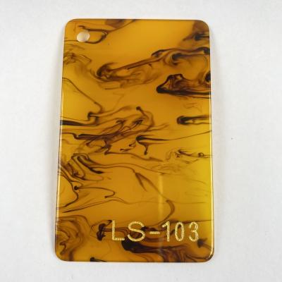 China Brown Cloud Acrylic Panel/Smoke Effect Acrylic/Ink Screen PMMA Hair Accessories Painting Plastic Material/Glass Parting Hairpin for sale