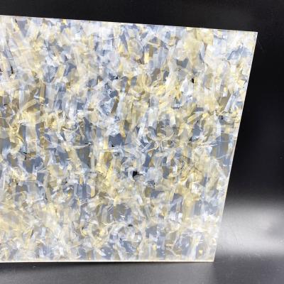 China Acrylic Yellow Pattern Acrylic Sheet / Plexiglass / PMMA Plastic Cast Board 3MM Thickness for sale