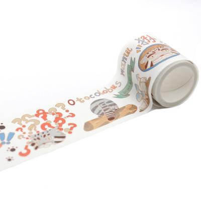 China Single Sided DIY Hand Account Decoration Washi Tapes Rolls Custom Mixed Color Print Washi Tape for sale