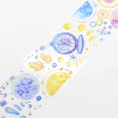 China Decorative DIY Cartoon Stamp Wholesale Washi Tape Custom Gold Foil for sale