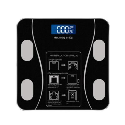 China ABS + Tempered Glass Factory Sale High Strength BMI Bluetooth Bathroom Scales Accurate Smart Composition Scale for sale