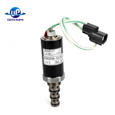 China High Quality Excavator Attachment KDRDE5K-20/30C12A-111 YN35V00004F1 Solenoid Valve For KOBELCO SK200-2/200-5 Excavator Hydraulic Pump for sale