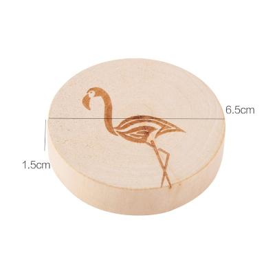 China Europe High Quality Universal Round Magnet Wooden Beer Fridge Wooden Bottle Opener for sale