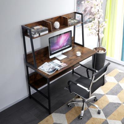 China Space Saving Design Space Saving Design 47 Inches Home Office Modern Computer Table Study Desk With Hutch And Bookshelf for sale