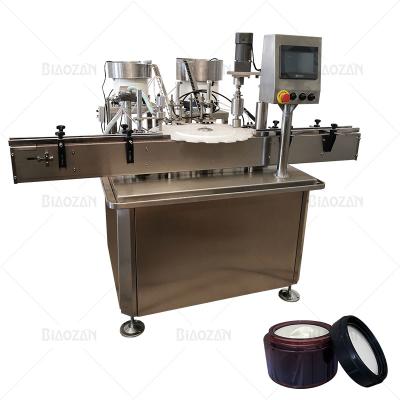 China Full Automatic Food Popular Choice Face Cream Jar Filling And Capping Machine for sale