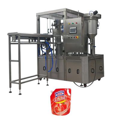 China Automatic Food Stand Up Spout Pouch Bag Filling And Capping Machine For Hand Wash Cleaner Doypack Liquid Detergent Packaging for sale