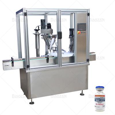 China Food Wholesale Automatic Injectable Powder Filling And Rubber Stoppering Machine for sale