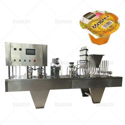 China Automatic Food Coffee Capsule Chocolate Drinks Water Yogurt Ice Filling And Sealing Machine for sale