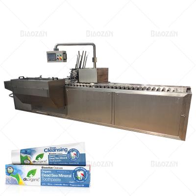 China Food sepeed high automatic soft tube machine toothpaste boxing packaging equipment for sale