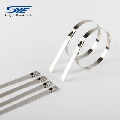 China Weather Resistant China Supplier Self Locking SS 201 304 316 Stainless Steel Cable Ties for sale