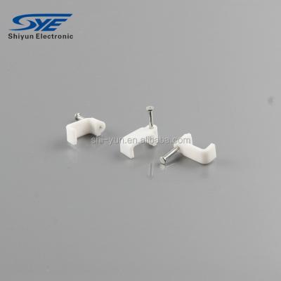 China Wrap cable under lip and hammer nail in wall 2022 new design high quality plastic universal cable ties for sale