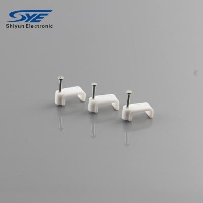 China Chinese Fix Suppliers Cheap Price White Magnetic Clip Cable Tie for sale