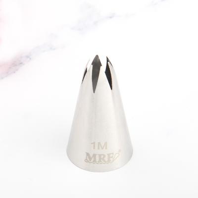 China Hot Sale OEM 304 Stainless Steel 1M Spout Cake Baking Cake Standable Decoration Rose Spout Pipe Tip Set for sale