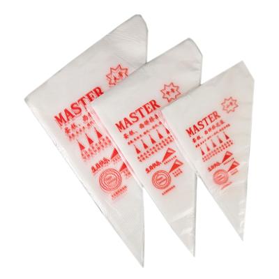 China Large Medium Small Size Custom Disposable Piping Bag Reusable Cake Baking Pastry Piping Supplies PET Disposable Pastry Bags for sale