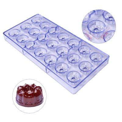 China Molde de policarbonato Para Polycarbonate Viable Chocolate Mold Polycarbonate Tools 3D Plastic Chocolate Baking Mold for sale