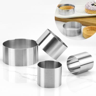 China Sustainable Round Shaped Stainless Steel Cake Ring Mousse Ring Mold Baking Baking Tool for sale