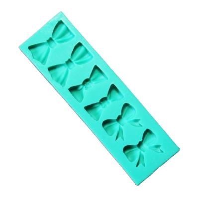 China Viable wedding cupcake mold silicone rectangle tie 3D arch fondant cake border decorating tools silicone chocolate cookies mold for sale