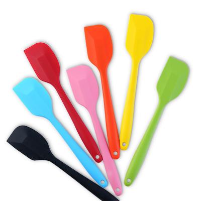 China One Piece Solid Design 11inch Non Stick Kitchen Utensil Silicone Heat Resistant Spatula Heat Resistant Spatula For Cooking Tools for sale