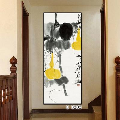 China Modern Canvas Wall Art Chinese Ink Painting Abstract Canvas Prints Framed Home Decor Painting for sale