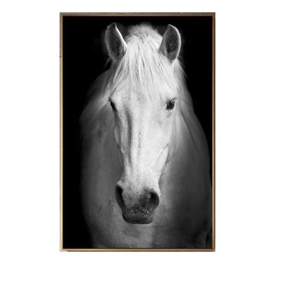 China Modern Printed Art Horse Head Home Decor Painting Framed Canvas Wall Art Prints Animal On Canvas for sale