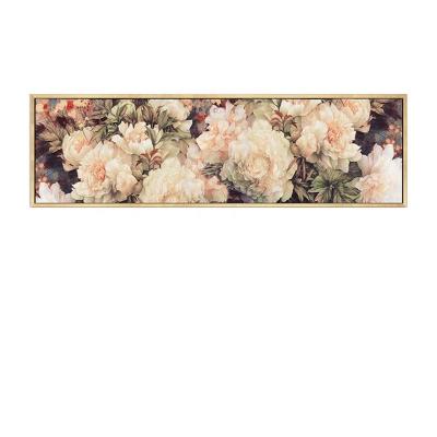 China Modern Giclee Printing Framed Wall Art Painting Printed Flower Oil Painting On Canvas for sale