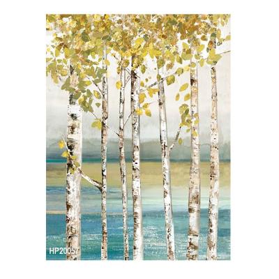 China Modern Wall Art Painting Home Decor Hand Made Modern Tree Landscape Oil Paintings On Canvas for sale