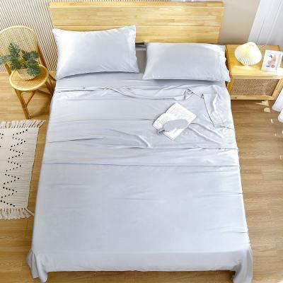 China Nondisposable Factory Price Wholesale Bedding Set Silver Ion Antibacterial Bamboo 400TC Sheets for sale