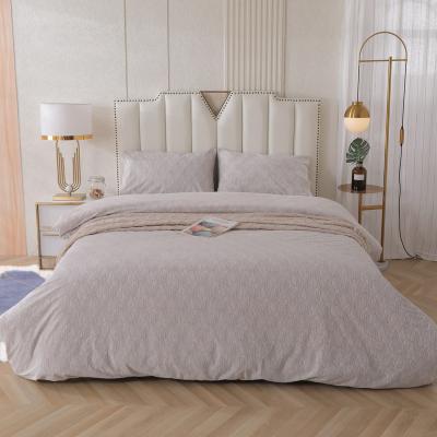 China Zipper Bedding Set 100%Velvet Luxurious Nondisposable Hide Soft Solid Queen Duvet Cover Set for sale