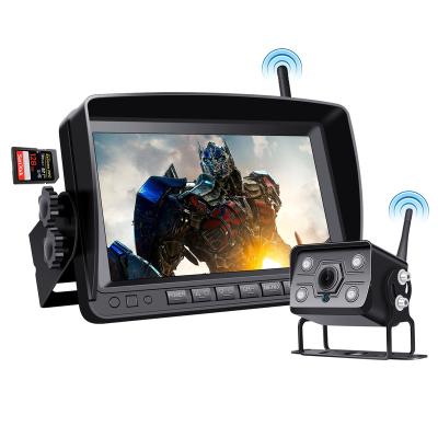 China Truck View System 1080P Rear Backup Camera 1024*600 7 Inch Digital Wireless Camera System for sale