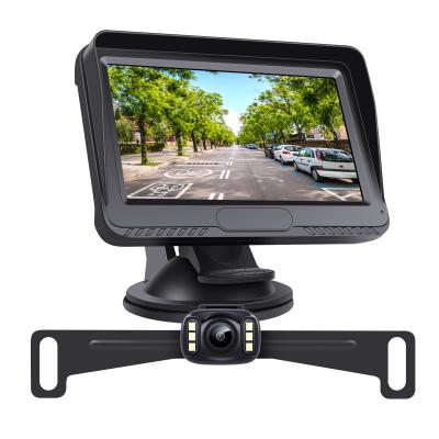 China Waterproof Parking Rear View Reversing Car Vehicle Rearview Support 4.3 Inch LCD Color Screen Car Reverse Camera Display for sale