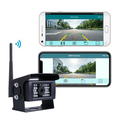 China Premium Transmission Phone APP CMOS Rear View Camera Wireless Wifi Car Backup Camera WF928 for sale