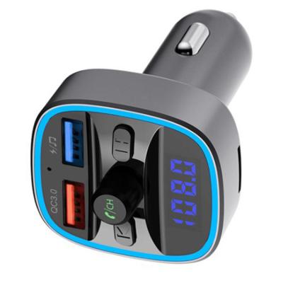 China QC3.0 5v 3.0A USB Dual Port Vehicle Charger with MP3 Player and Voice Navigation System Car Audio Smart Fast Charging Charger for sale