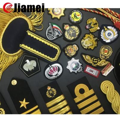 China Anti-static military uniform epaulettes, army pilot black uniform epaulette for sale for sale