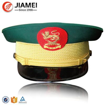 China custom cheap military 3D hat with badge for military uniform for sale