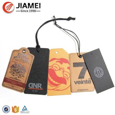 China Sustainable Custom Garment Apparel Accessories Dress Label And Paper Hangtag for sale