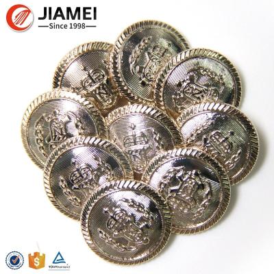 China Viable Hot Sale Manufacturer Custom Military Uniform Metal Buttons For Clothing for sale