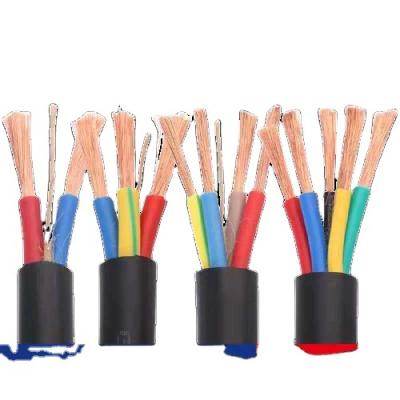 China National Standard Pure Copper Flexible Wire RVV 2-core 3-phase 4-core 2.5461016 Square Sheathed Outdoor Waterproof Cable for sale