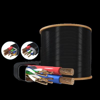 China Pure Copper 4/8 Cores Copper Network Cable With Power Supply Integrated For POE And Monitoring for sale