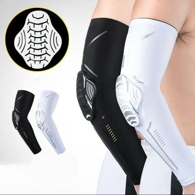 China Anti-collision Mountaineering and Recycling Elbow Guard Pressure Sports Arm Guard Adult Honeycomb Sleeve Protectors for sale