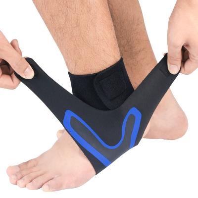 China Adjustable Breathable Protective Knee Ankle Foot Orthosis Ankle Brace Compression Sleeve Ankle Support Brace for sale