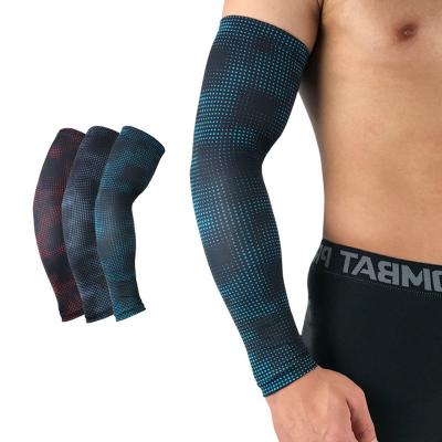 China Adult Elbow Support Basketball Compression Cooling Arm Sleeves Covers Sun UV Protection Outdoor Sports For Women Men for sale