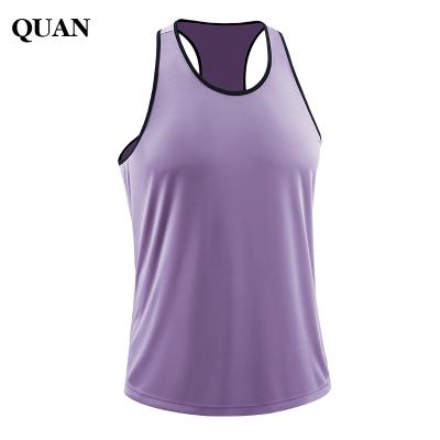 China Men's I-shaped Vest Tank Top Bodybuilding Fitness Shirt Workout Breathable Sleeveless Sports Clothing Quick Dry Loose for sale