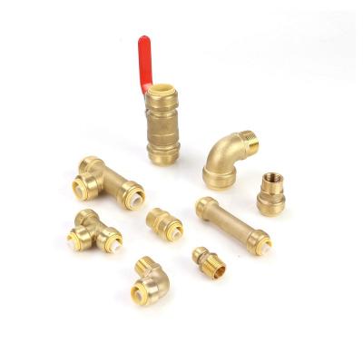 China Hailiang connections push fit fittings to embed fittings brass tubing quick to connect fittings reduction for sale